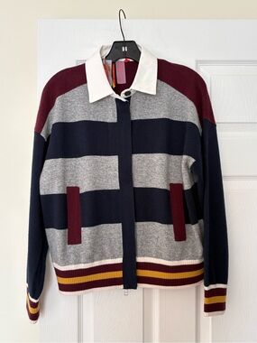 Naked Cashmere Art Department Zip Cashmere Sweater Jacket